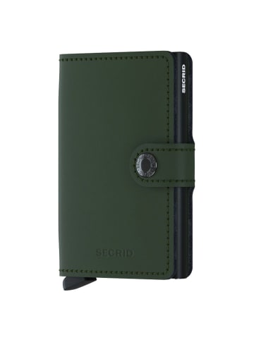 Secrid Matte Miniwallet - Geldbörse RFID 6.5 cm in green-black