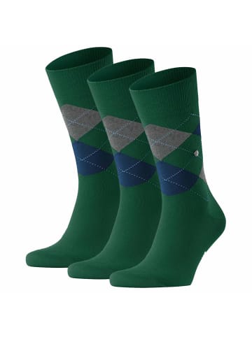Burlington Socken 3er Pack in Grün/Grau/Blau