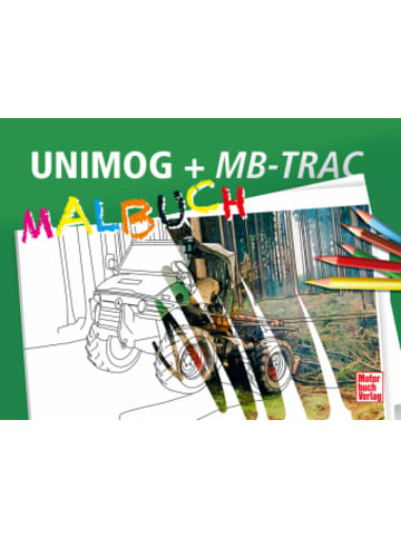 Motorbuch Verlag Buch - UNIMOG + MB-trac Malbuch
