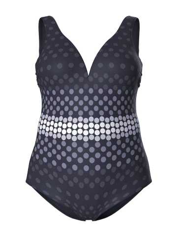 Ulla Popken Badeanzug in schwarz