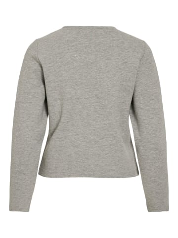 Vila Strickjacke in Light Grey Melange