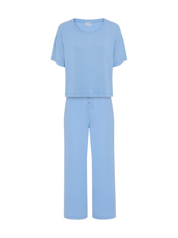 LSCN BY LASCANA Pyjama in rauchblau