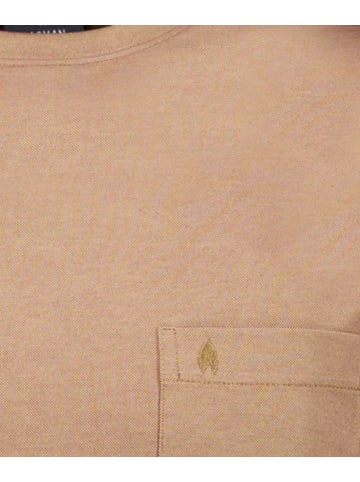 Ragman Softknit T-Shirt Rundhals in Braun