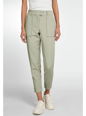 Basler Lederimitathose Trousers in DEEP LICHEN GREEN