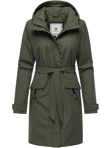 ragwear Langmantel Horatia Warm YOUMODO in Dark Olive