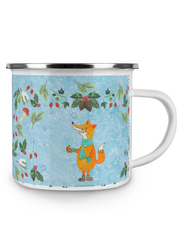Mr. & Mrs. Panda Emaille Tasse Fuchs Keksdose ohne Spruch in Eisblau