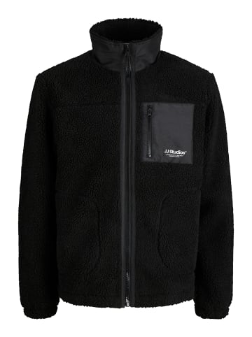 Jack & Jones Teddyfell Jacke in Black