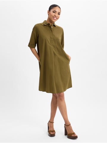 Marie Lund Kleid Lisa in oliv - 0003