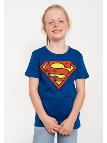 Logoshirt T-Shirt Superman in blau