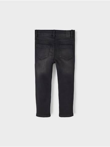 name it Thermohose in black denim