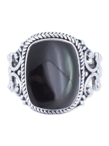 mantraroma 925er Silber - Ringe mit Onyx