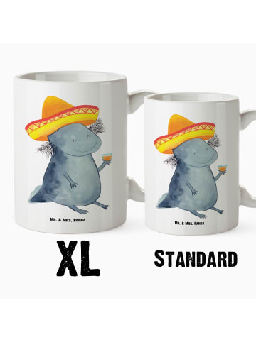 Mr. & Mrs. Panda Steinguttasse Axolotl Tequila ohne Spruch in Weiß