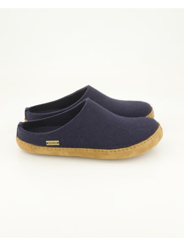 HAFLINGER Offene Hausschuhe in Blau