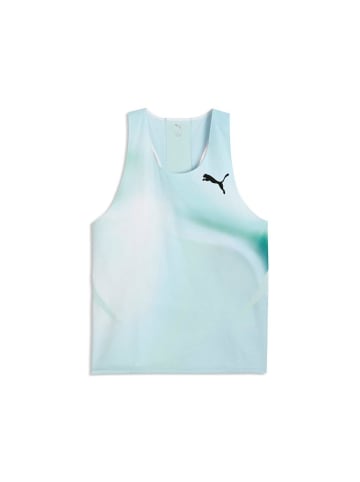 Puma T-Shirt "M Lightspeed Ultraweave Graphic Singlet" in Blau