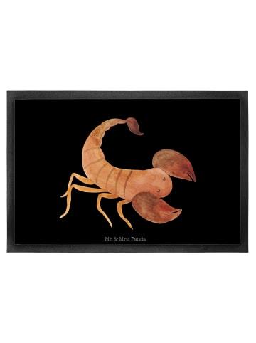 Mr. & Mrs. Panda fußmatte Sternzeichen Skorpion ohne Spruch in Schwarz