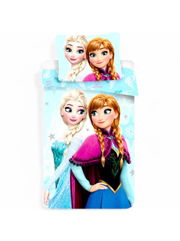 Disney Frozen 2-tlg.Set: Kinderbettwäsche Disney Frozen in Blau