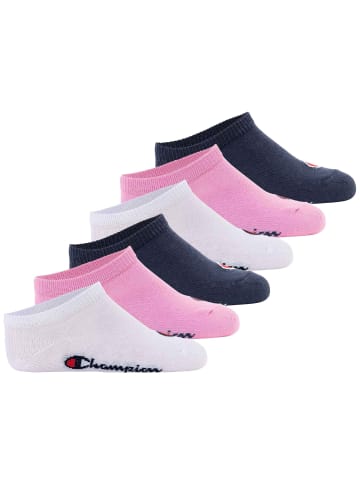 Champion Socken 6er Pack in Pink/Weiß/Blau