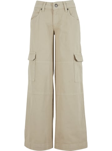 Urban Classics Urban Classics Damen Ladies Low Waist Cargo Pants in offwhite raw
