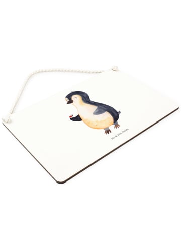 Mr. & Mrs. Panda Türschild Pinguin Marienkäfer ohne Spruch in Weiß