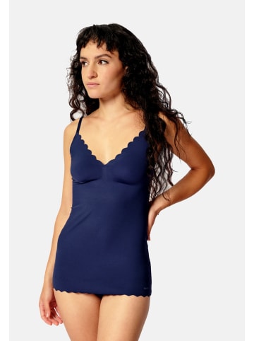 Skiny Top in dunkelblau
