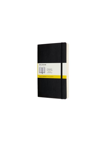 Moleskine Notizbuch mit weichem Einband, Kariert  "Classic Expanded" in Schwarz