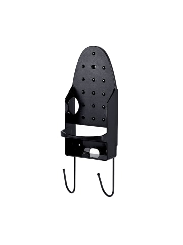 relaxdays Bügeleisenhalter in Schwarz - (B)14 x (H)41 x (T)10,5 cm