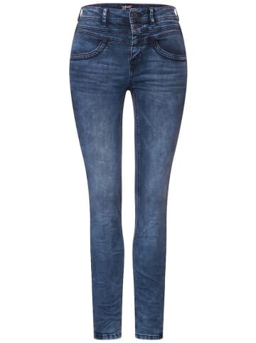 Street One Jeans in dark indigo random wash