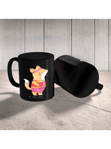 Mr. & Mrs. Panda milchkaffeetasse Tischtennis Trainerin Kunstwer... in Schwarz