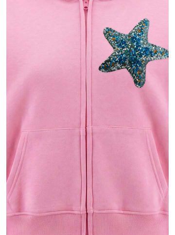 IZIA Women Hoodie in Pink