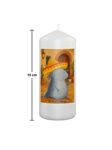 Mr. & Mrs. Panda Kerze Axolotl Tequila Design ohne Spruch in Weiß