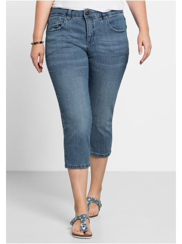 sheego Caprijeans in light blue Denim