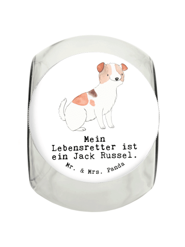 Mr. & Mrs. Panda Leckerli Glas Jack Russel Terrier Lebensretter ... in Weiß