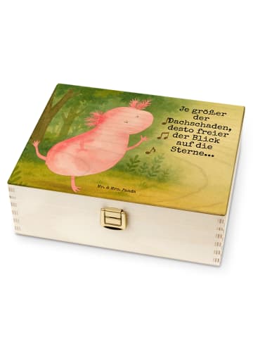 Mr. & Mrs. Panda Teebeutelbox Axolotl Tanzen Design mit Spruch in Weiß