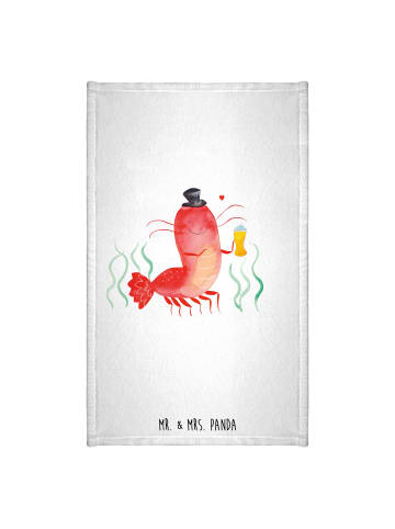 Mr. & Mrs. Panda Handtuch Hummer Weizen ohne Spruch in Weiß