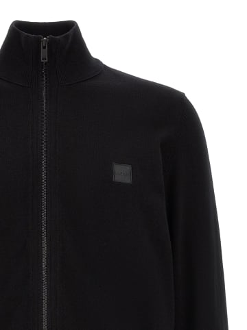 Hugo Boss Schwarz Baumwolle Strickjacke