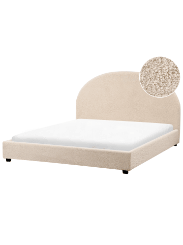 Beliani 2-tlg Doppelbett VAUCLUSE in Beige