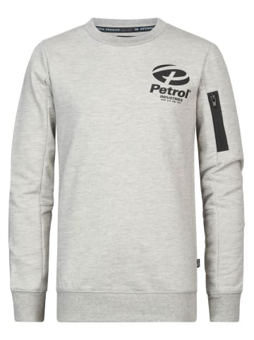 Petrol Industries Sweater mit Logo Belleville in Grau