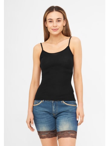 TOOCHE Shirt & Top "Spaghetti" in Schwarz