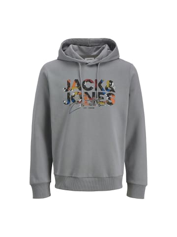 Jack and Jones JJGEPLAS Sweat Hood in Grau