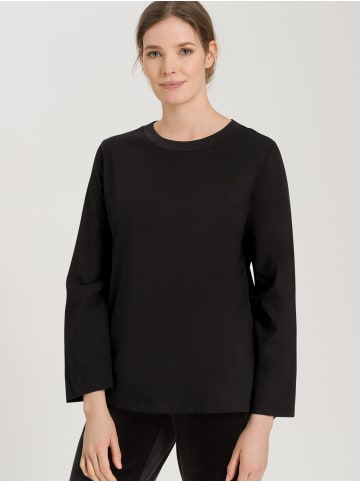 Hanro Longsleeve Natural Shirt in black beauty