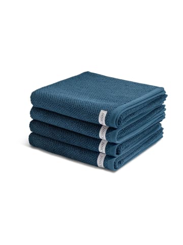 Ross 4 X Handtuch - im Set Selection - Organic Cotton in Nachtblau