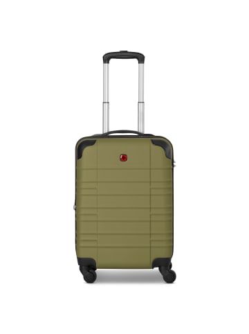 Wenger Amplar Evo 4 Rollen Kabinentrolley S 53 cm mit Dehnfalte in olive