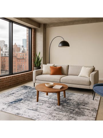 lola & moi Teppich Canal Blue in blau