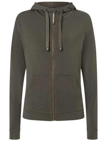 super.natural Merino Hoodie W SOLUTION HOODIE in grün