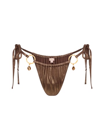 Moda Minx Bikini Hose Crete Pendant Hoop in Braun