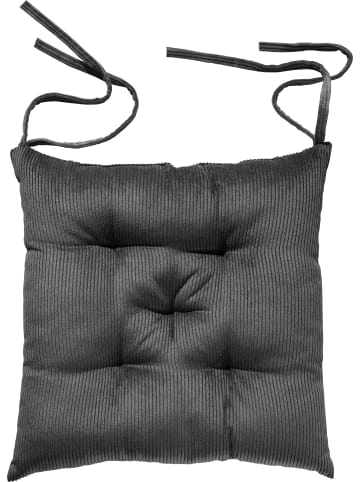 Erwin Müller Cord Stuhlkissen Glasgow in grau