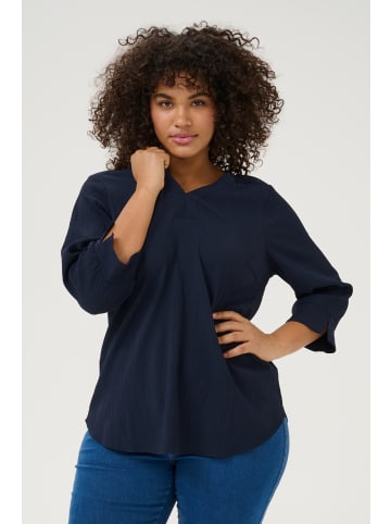KAFFE curve Langarm-Bluse KClunda in Midnight Marine