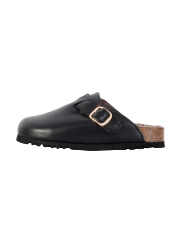 Scholl Lederpantoletten Fae New F Schwarz