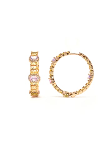 Luxenter Ohrringe Phisma mit 18 Karat Gelbgold-Finish – PHISMA