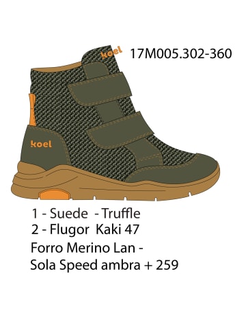 KOEL Winterstiefel in oliv